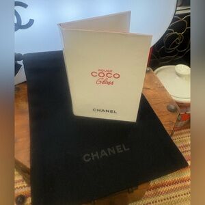 CHANEL Rouge Coco Gloss MINI + Beaute Cosmetics Pouch NWOT